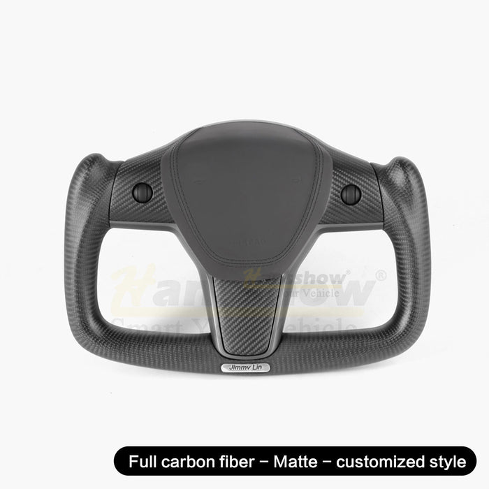 Model 3/Y Full Carbon Fiber Yoke Steering Wheel