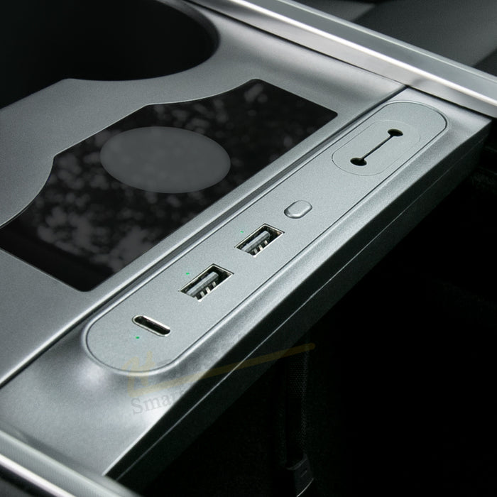 Model 3/Y Center Console Multi-port USB Charging Hub